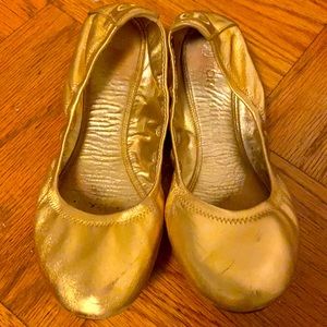 Tory Burch Eddie gold used with lots of life left in them